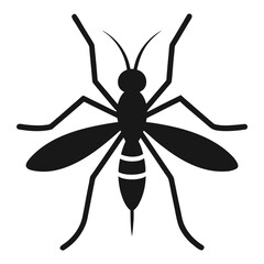 Haemagogus mosquito icon line airt vactor outline Illustrations on white background.