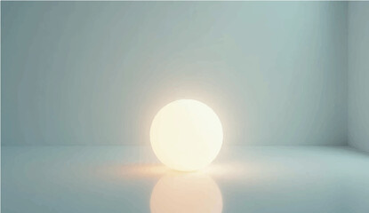 An abstract illustration of a golden egg in a bright light