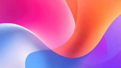 Abstract vibrant flowing colors