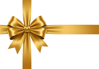 Golden Gift Ribbon with Bow