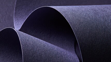 Textured Rolled Purple Paper With Glitter