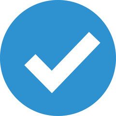 Blue tick Facebook. Symbol of confirmation, acceptance, and quality control. Isolated verified icon. Facebook blue tick