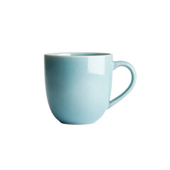 Stylish Light Blue Ceramic Mug, Empty Coffee Cup, Modern Kitchenware
