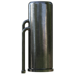 Tank rooftop with pipe
