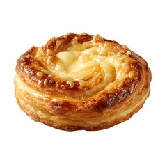 delicious cream cheese danish on a transparent background