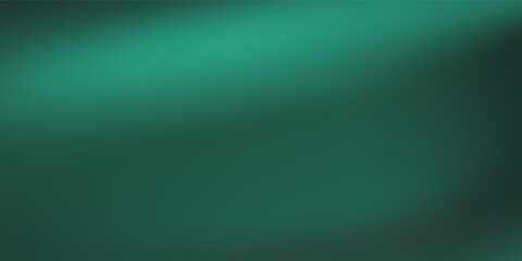 Abstract background Soft green light on dark background. Blank spance on dark. Simple