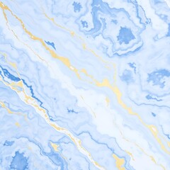 Fototapeta premium Abstract Light Blue Marble Texture with Sparkling Gold Veins