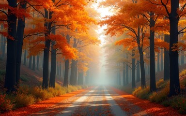 Colorful autumn forest. High quality