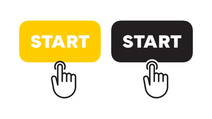 Start button icons. Start badges