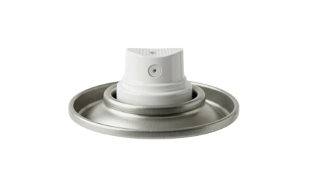 Spray can nozzle close-up isolated PNG with Transparent Background