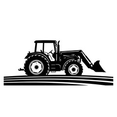 tractor isolated on white background