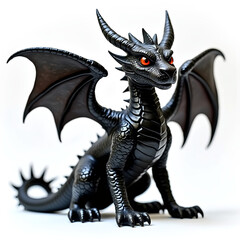 Fototapeta premium black metal dragen