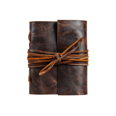 Rustic Brown Leather Journal with Leather Tie Closure