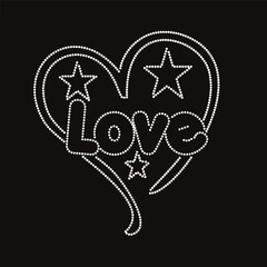 Rhinestone T-shirt design template