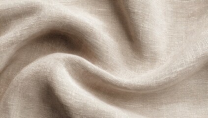 Beige fabric draped in soft folds