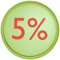 5% icon