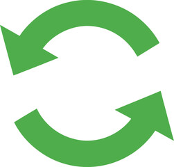 recycle symbol isolated on white