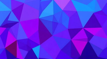 vector abstract irregular polygon background - triangle low poly pattern - vibrant royal blue purple violet fuchsia hot pink magenta color