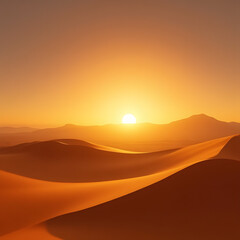 Obraz premium sunset in the desert