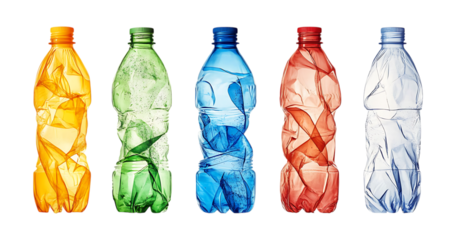 Crushed Plastic Bottles Recycling Waste Management Environmental Pollution