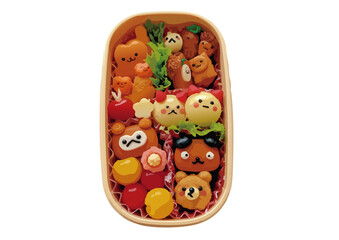 可愛い日本のキャラクター弁当　キャラ弁