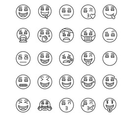 Emoji Line Vector Icons