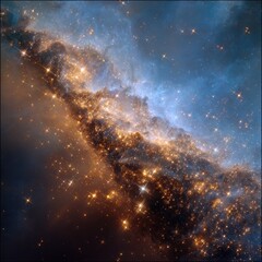 Obraz premium Cosmic nebula tapestry