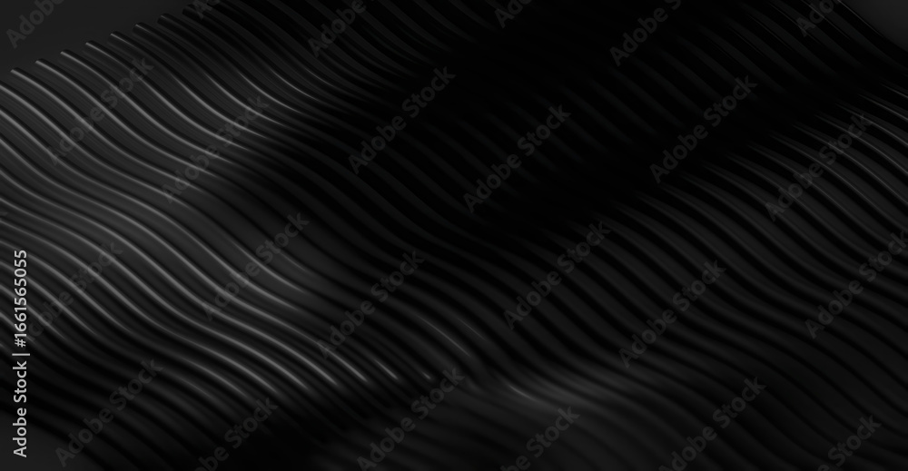 Poster abstract black wavy lines, creating a sense of depth and movement. this image is perfect for backgro