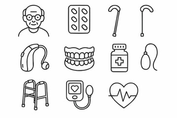 Set of health icons