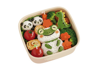 可愛い日本のキャラクター弁当　キャラ弁