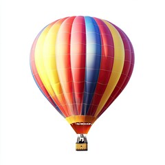 Fototapeta premium Colorful hot air balloon against a white background (1)
