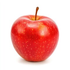Single red apple, whole, isolated on white (1)
