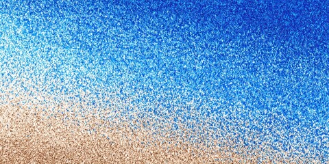 A gradient of blue and brown speckled textures.
