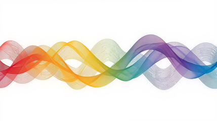 abstract soundwave lines in a spectrum