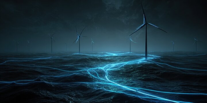 A serene night scene featuring a lighthouse illuminating a winding coastal pathway under a starry sky