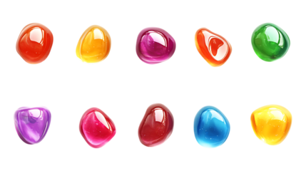 Vibrant Colored Gems A Collection of Jewel Tones