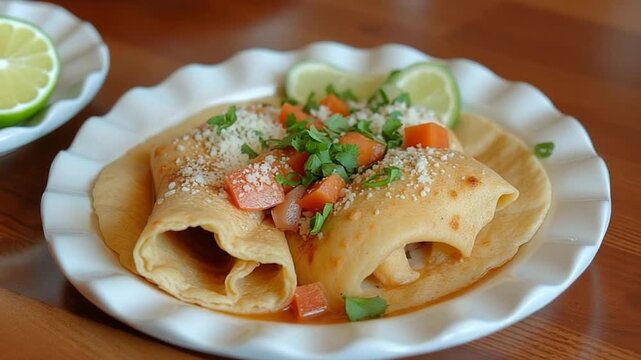  Mulitas served authentically on a plate
