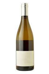 Isolated Wine Bottle PNG with Copy Space