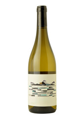 Wine Label Design Concept on Glass Bottle