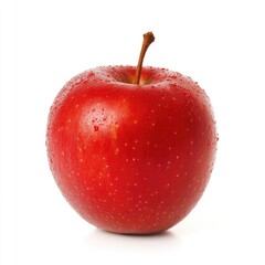 Single, red apple with water droplets (4)