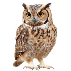 Fototapeta premium Detailed close-up of a standing owl