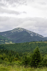 view of the mountains