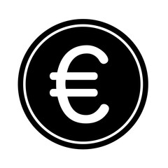 ユーロマークのアイコンイラスト002