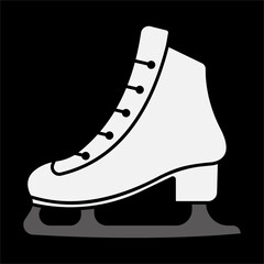 Ice skate icon. sign for mobile concept and web design. vector illustration