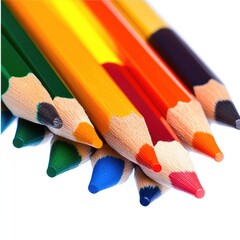 Close-up of colorful pencils clustered together (1)