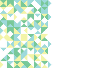 abstract green yellow geometric seamless pattern background vector design