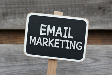 Email Marketing Sign for Digital Campaigns and Low Feedback Analysis, Promoting Online Engagement and Targeted Communication Strategies
