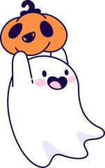 Fototapeta premium Halloween Ghost Character