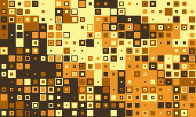 Abstract geometric background featuring a mosaic of warmtoned squares.  Perfect for website banners, presentations, or as a trendy design element.