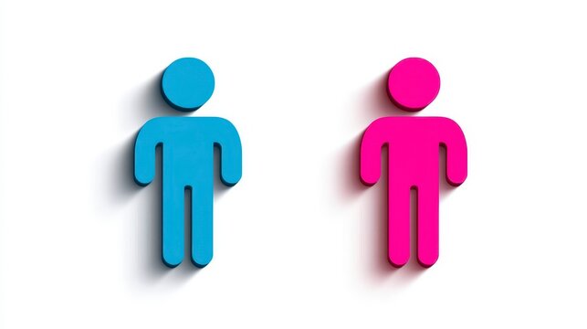 Gender equality symbol isolated. and women equali. Icon for equal opportunity female empowerment and social justice. a sign of parity balance and fairness. concept of woman right